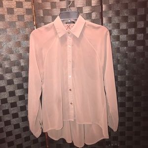 Sheer Hi-Low Blouse